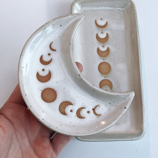 Moon Phase Crescent Trinket Dish - Aether & Element