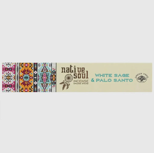 Native Soul White Sage & Palo Santo Incense Sticks Pack - Aether & Element