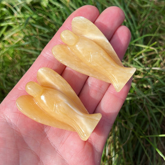 Orange Calcite Angel - Aether & Element