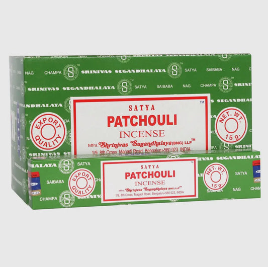 Patchouli Satya Incense Sticks Pack - Aether & Element