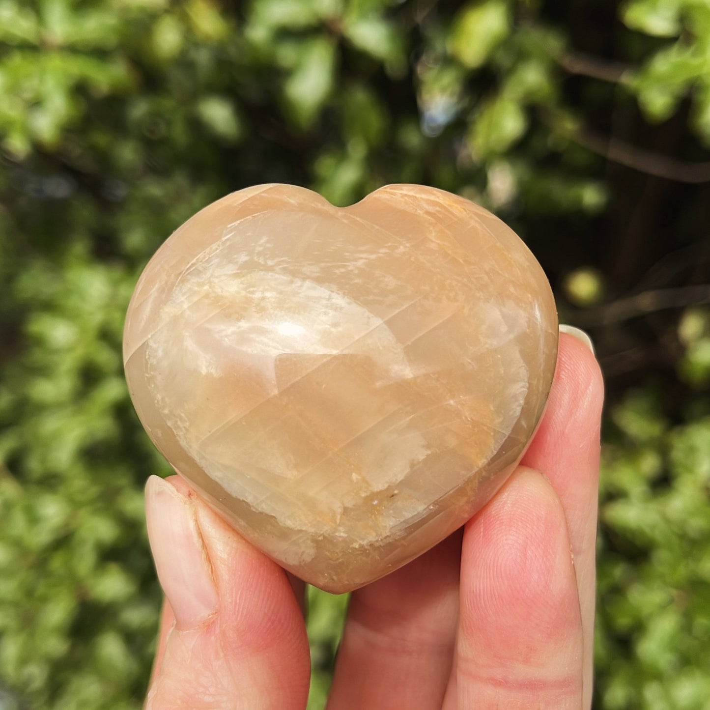 Peach Moonstone Heart | B - Aether & Element
