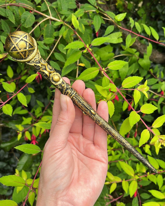 Pentagram Orb Wand - Aether & Element