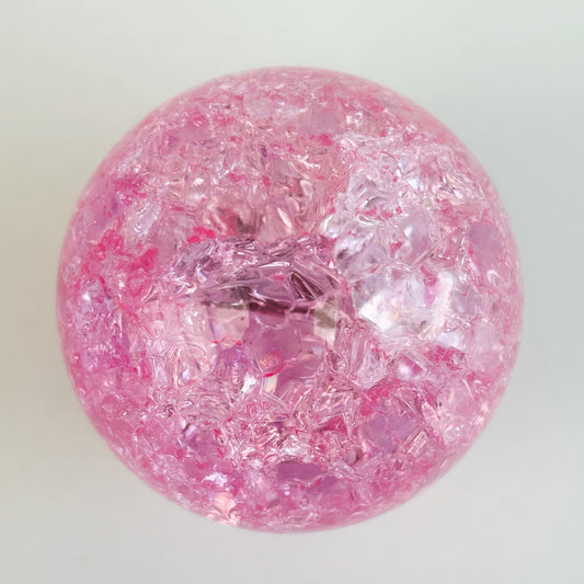Pink Crackled Quartz Sphere - Aether & Element