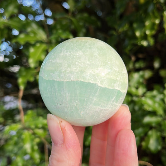Pistachio Calcite Sphere | B - Aether & Element