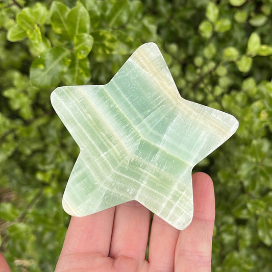 Pistachio Calcite Star - Aether & Element