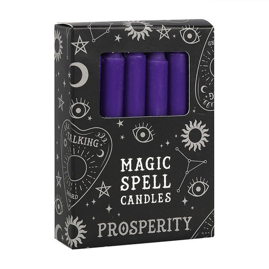 “Prosperity” Purple Magic Spell Candles - Box of 12 - Aether & Element