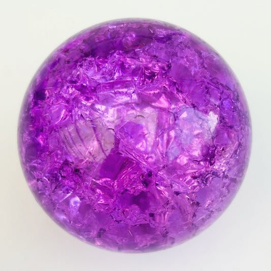Purple Crackled Quartz Sphere - Aether & Element
