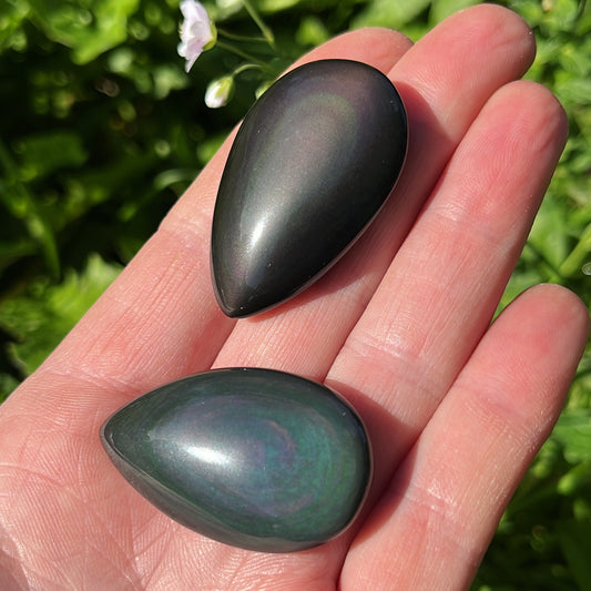 Rainbow Obsidian Teardrop - Aether & Element