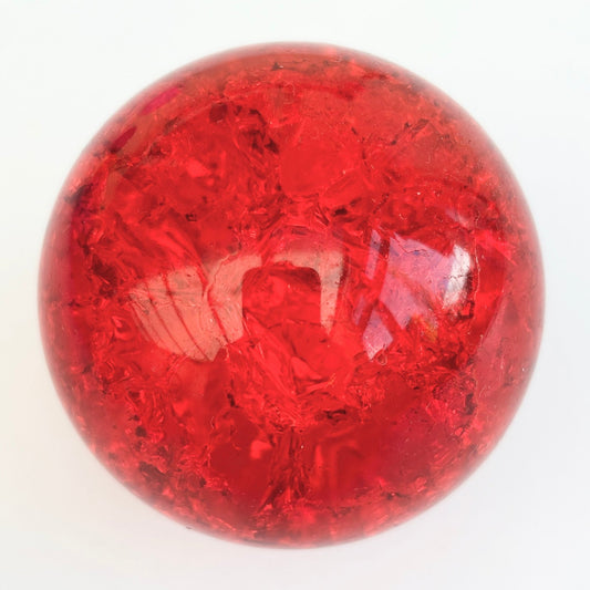 Red Crackled Quartz Sphere - Aether & Element