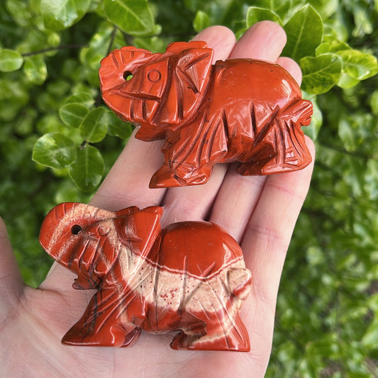 Red Jasper Elephant - Aether & Element