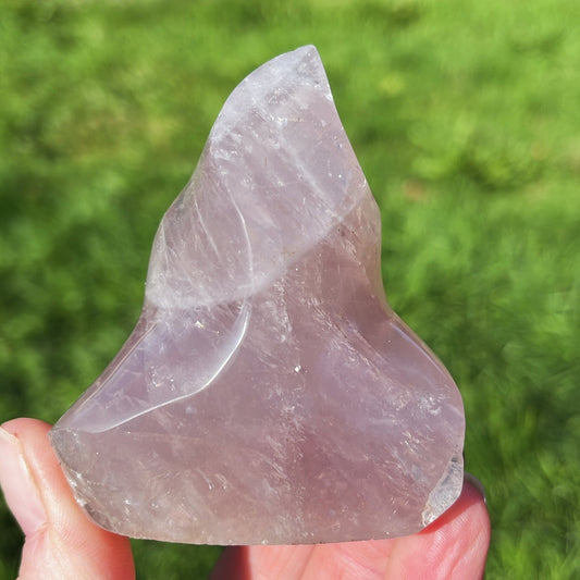 Lavender Rose Quartz Flame 182g - Aether & Element