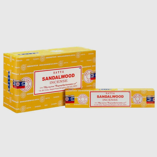 Sandalwood Satya Incense Sticks Pack - Aether & Element