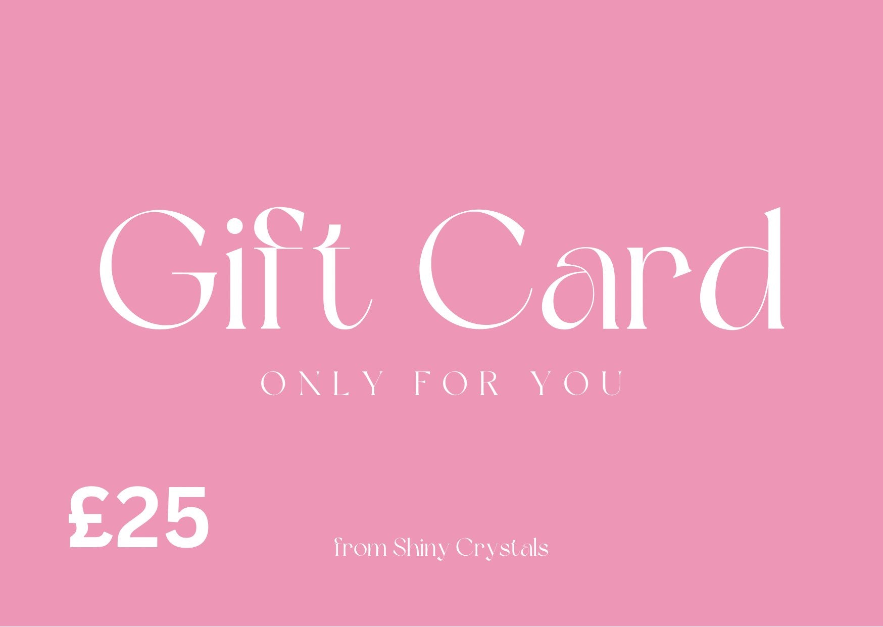 Shiny Crystals Gift Card - Aether & Element