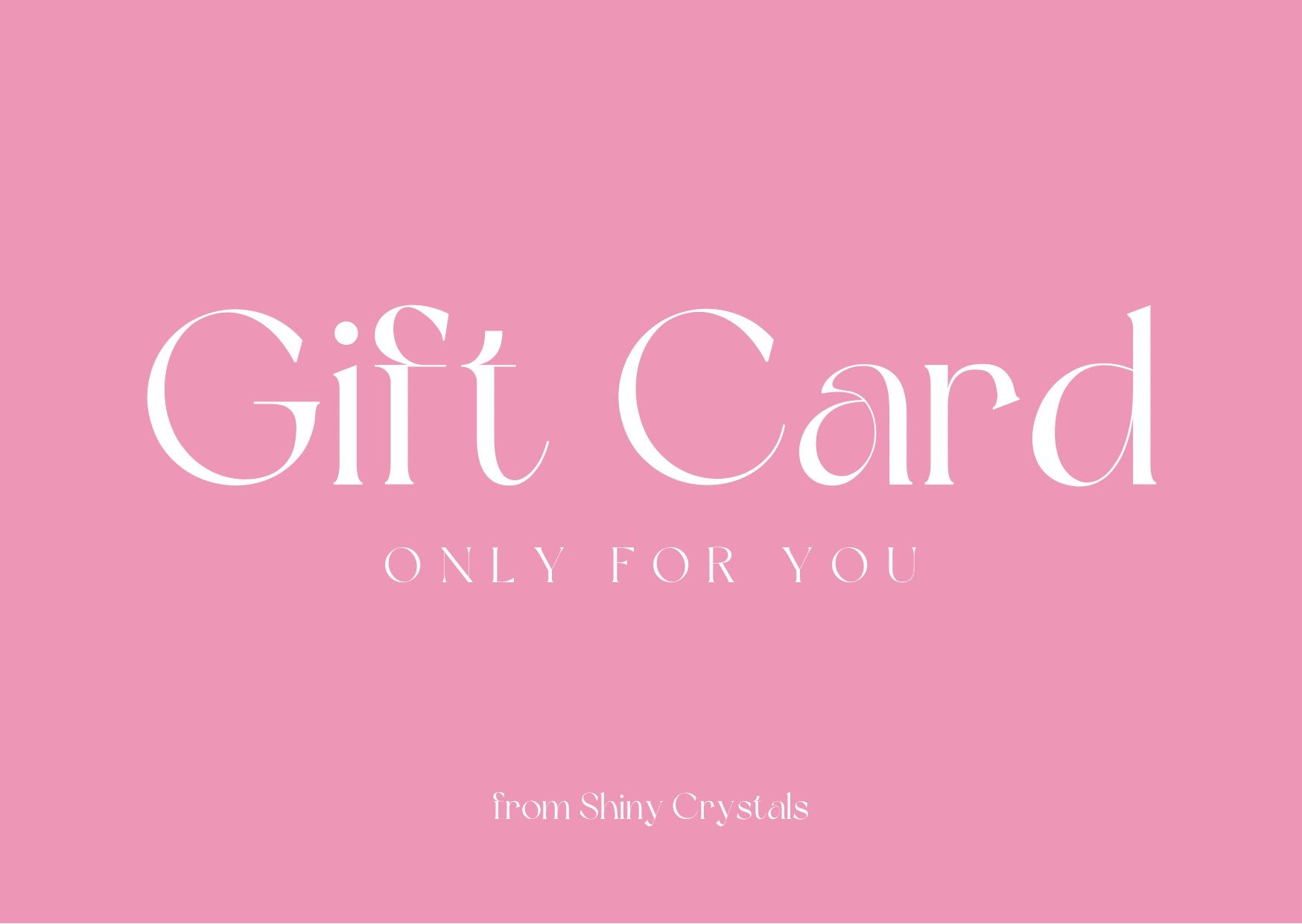 Shiny Crystals Gift Card - Aether & Element
