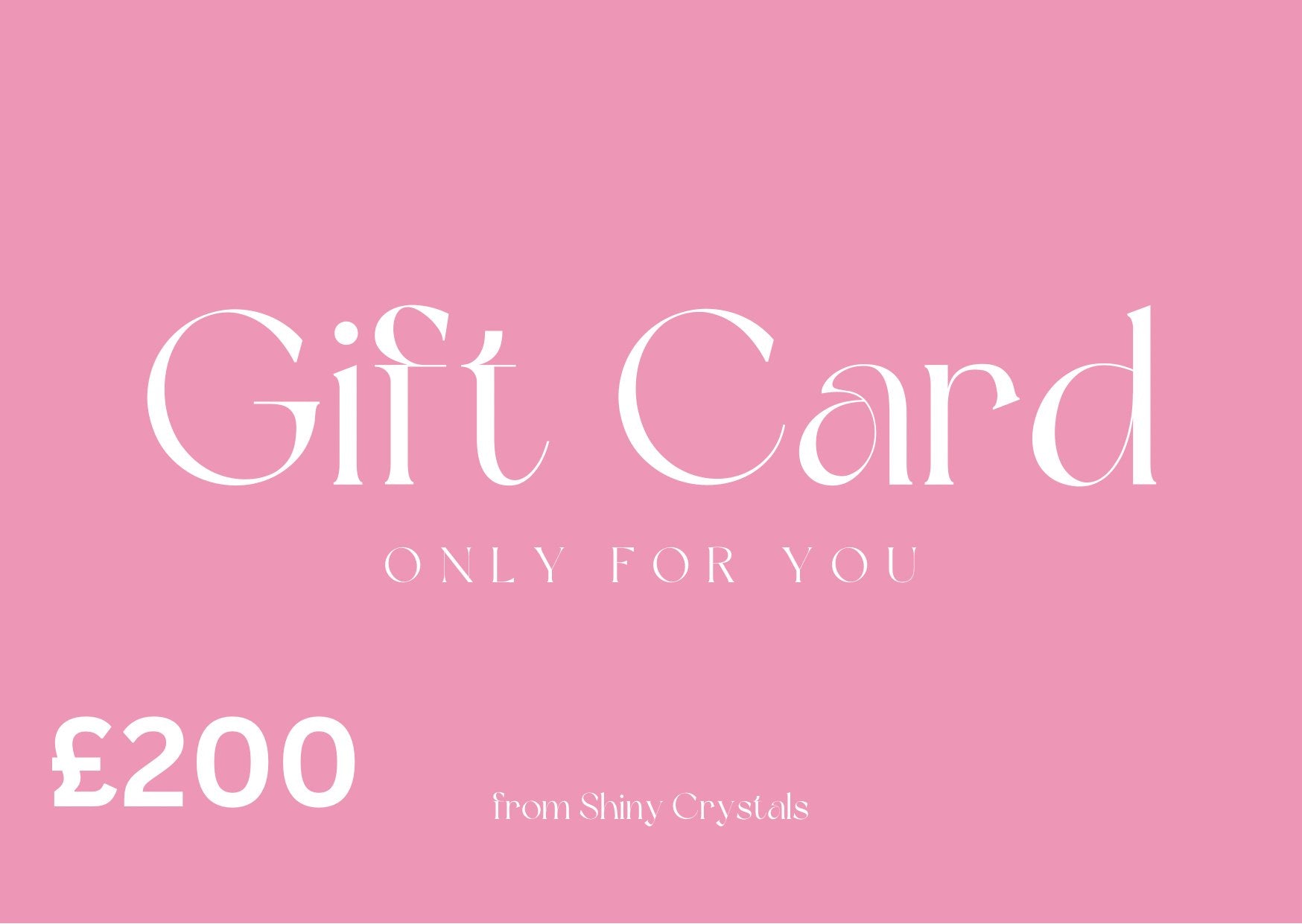 Shiny Crystals Gift Card - Aether & Element