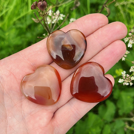 Small Carnelian Heart - Aether & Element