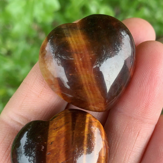 Small Red Tiger’s Eye Heart - Aether & Element