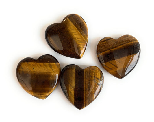 Small Tiger’s Eye Heart - Aether & Element