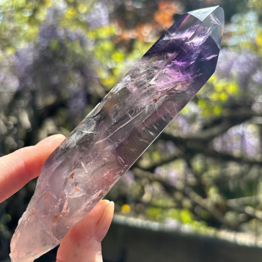 Stunning Brazilian Amethyst Half Polished Root 160g - Aether & Element