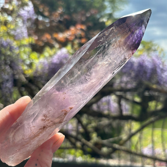 Stunning Brazilian Amethyst Half Polished Root 292g - Aether & Element