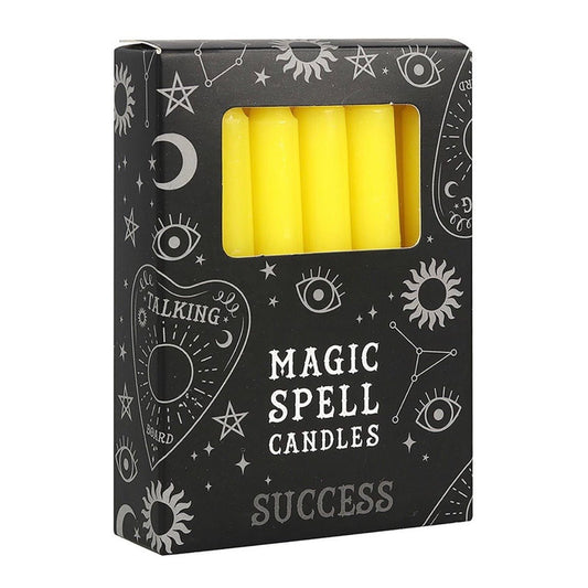 “Success” Yellow Magic Spell Candles - Pack of 12 - Aether & Element