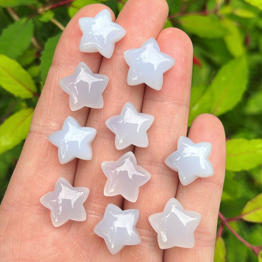 Tiny Blue Chalcedony Star - Aether & Element