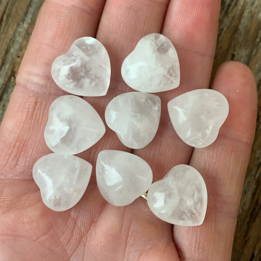 Tiny Clear Quartz Heart - Aether & Element