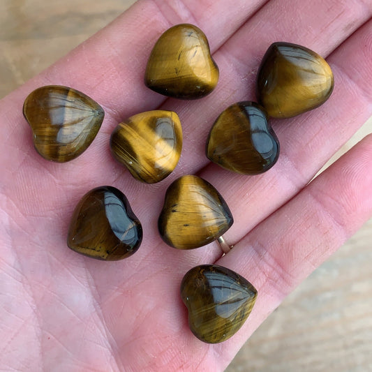 Tiny Tiger’s Eye Heart - Aether & Element