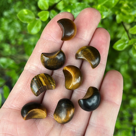 Tiny Tiger’s Eye Moon - Aether & Element