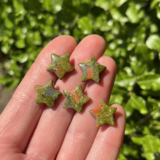 Tiny Unakite Star - Aether & Element