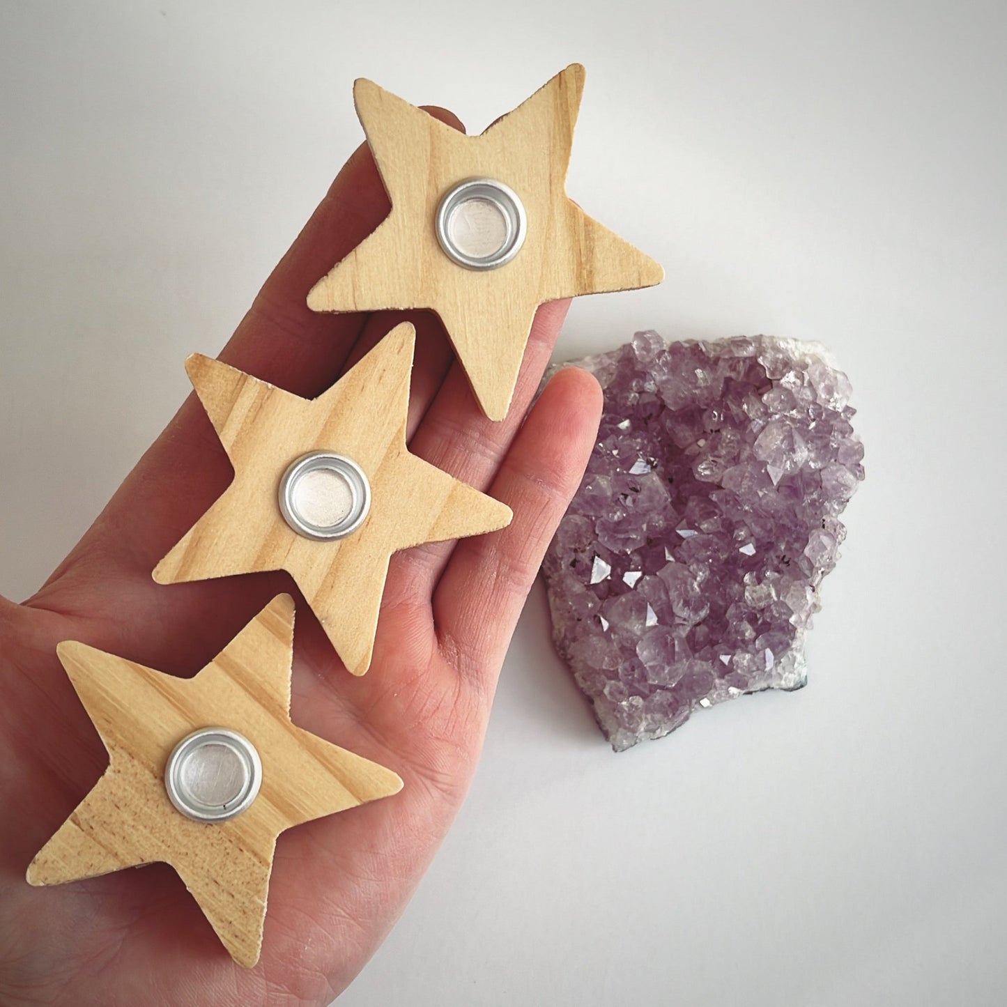 Wooden Star Spell Candle Holder - Aether & Element