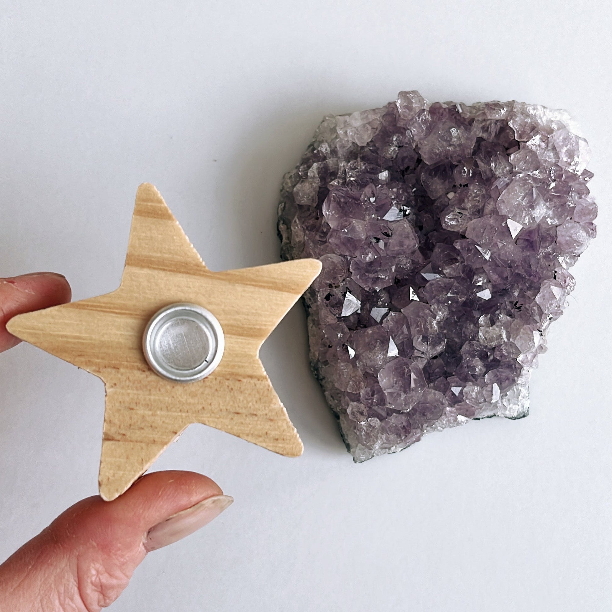 Wooden Star Spell Candle Holder - Aether & Element