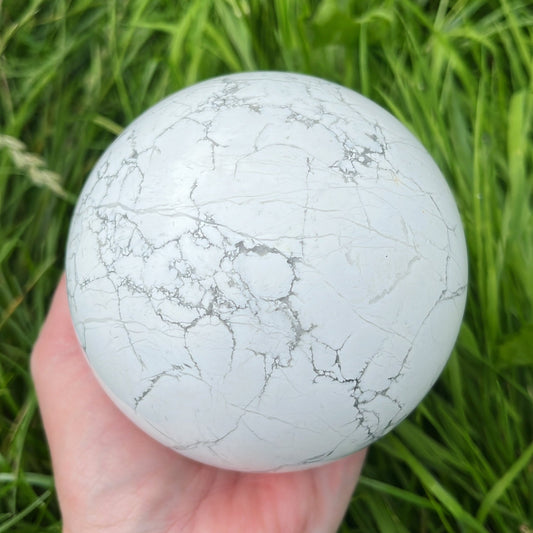 XL Howlite Sphere - Aether & Element