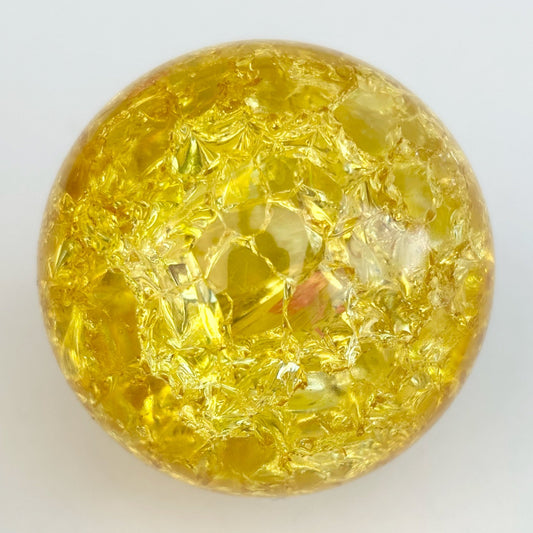 Yellow Crackled Quartz Sphere - Aether & Element